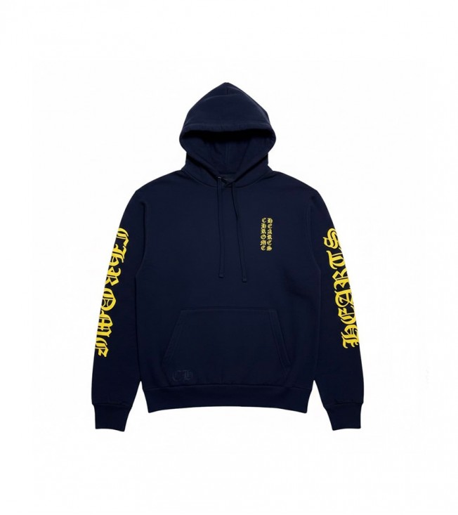 Худи Chrome Hearts Logo Hoodie Navy
