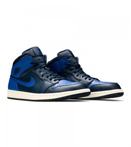 Кроссовки Jordan 1 Mid Obsidian Game Royal - ???? ?20