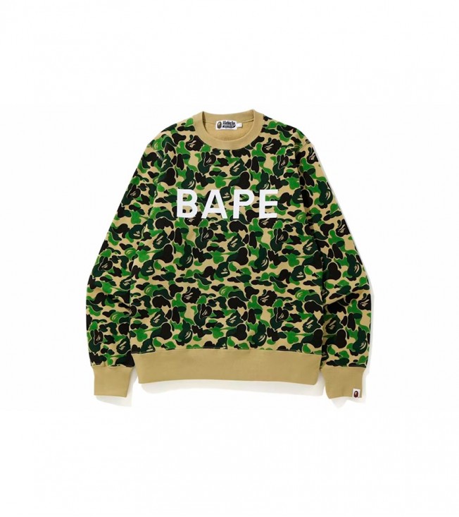 Свитшот BAPE ABC Camo BAPE Crewneck Green