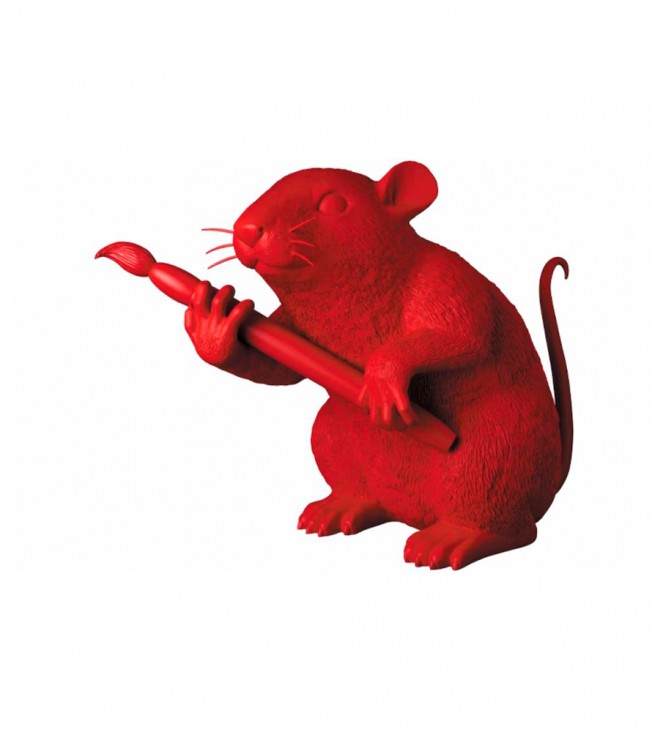 Banksy Medicom Love Rat Figure Red