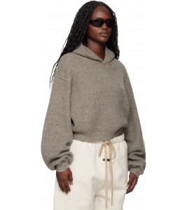 Худи Fear Of God Essentials Brown Holiday Heavy Waffle 90s Hoodie - Фото №2