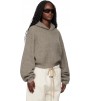 Худи Fear Of God Essentials Brown Holiday Heavy Waffle 90s Hoodie