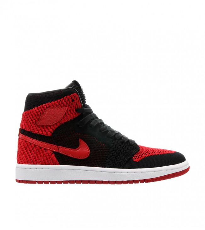 Кроссовки Air Jordan 1 Retro High Flyknit Bred GS