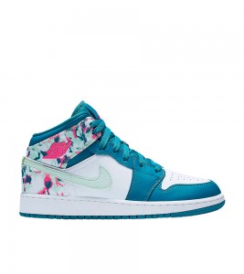 Кроссовки Air Jordan 1 Mid Paint Stroke GS