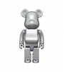 Bearbrick Rinaro Audio Chrome Portable Bluetooth Speaker 400% Silver