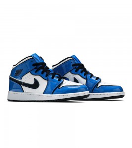 Кроссовки Air Jordan 1 Mid Signal Blue GS - ???? ?20