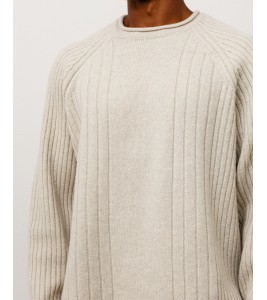 Свитер Stussy Merino Roll Neck Sweater Natural - Фото №2
