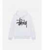 Худи Stussy Basic  Zip Hoodie Ash Heather