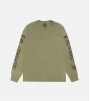 Stussy Intl Crew Ls Tee Pigment Dyed Olive