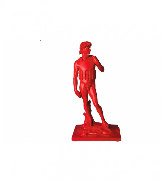Banksy SUICIDE MAN Figure Red