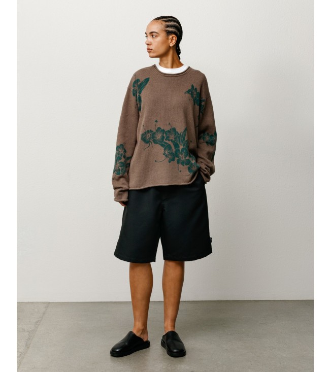 Свитер Stussy Floral Roll Neck Sweater Brown