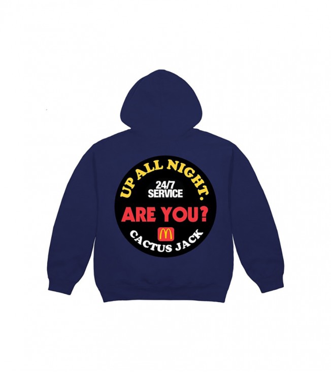 Худи Travis Scott x McDonald's Up All Night Sticker Navy