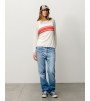 Свитер Stussy Lightweight Striped Sweater Bone