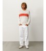 Свитер Stussy Lightweight Striped Sweater Bone
