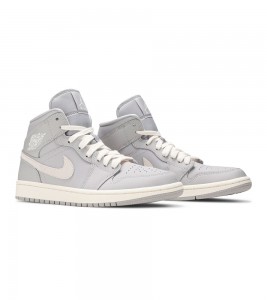 Кроссовки Jordan 1 Mid Atmosphere Grey Pale Ivory WMNS - ???? ?20