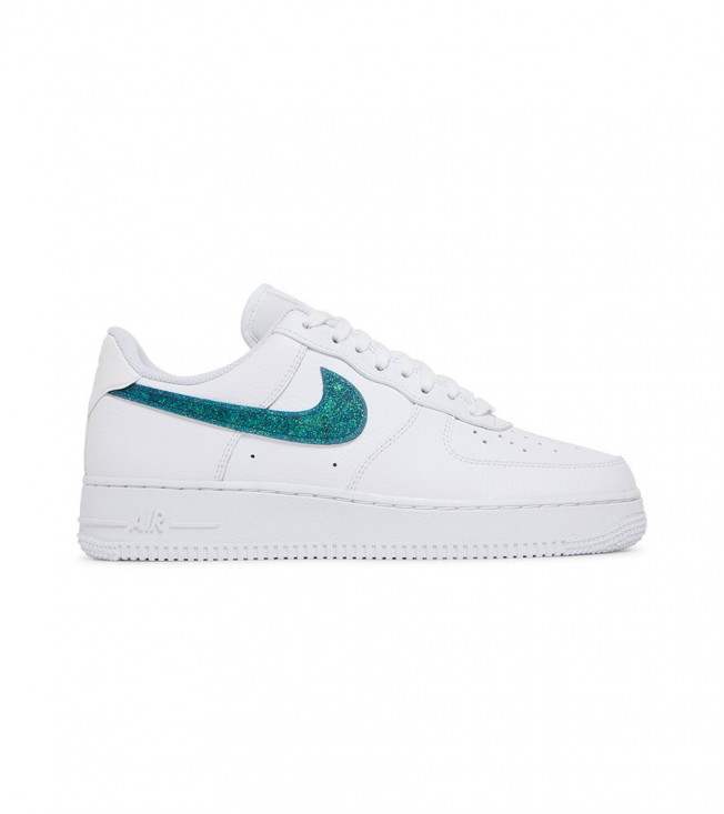 Кроссовки Nike Air Force 1 Low Glitter Swoosh Green WMNS
