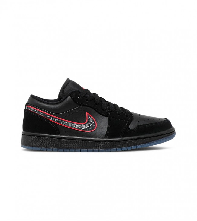 Кроссовки Air Jordan 1 Low Black Red Orbit