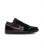 Кроссовки Air Jordan 1 Low Black Red Orbit
