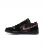 Кроссовки Air Jordan 1 Low Black Red Orbit