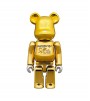 Bearbrick Medicom Toy 25th Anniversary 100% & 400% Set Gold Chrome