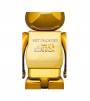 Bearbrick Medicom Toy 25th Anniversary 100% & 400% Set Gold Chrome