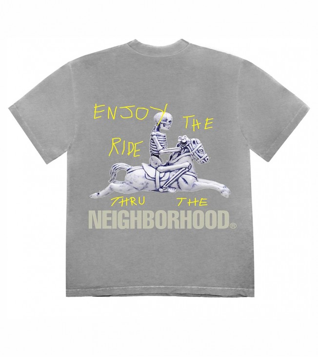 Футболка Travis Scott Cactus Jack x Neighborhood Carousel T-Shirt Grey