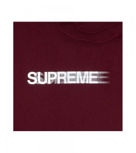 Supreme Motion Logo Hooded Sweatshirt (SS23) Burgundy - Фото №2