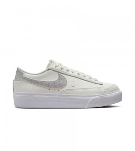 Nike Blazer Low Platform 'White Metallic Silver' Wmns