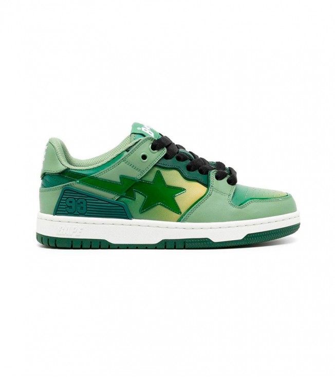 A Bathing Ape Bape SK8 Sta Green Gradation