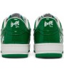 A Bathing Ape Bape Sta Patent Leather Green White