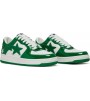 A Bathing Ape Bape Sta Patent Leather Green White