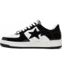A Bathing Ape Bape Sta Patent Leather Black White