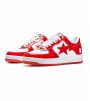 A Bathing Ape Bape Sta Patent Leather White Red