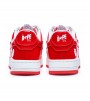 A Bathing Ape Bape Sta Patent Leather White Red