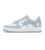 A Bathing Ape Bape Sta Patent Leather White Grey