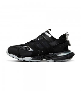 Balenciaga Track Sneaker Black Silver - Фото №2