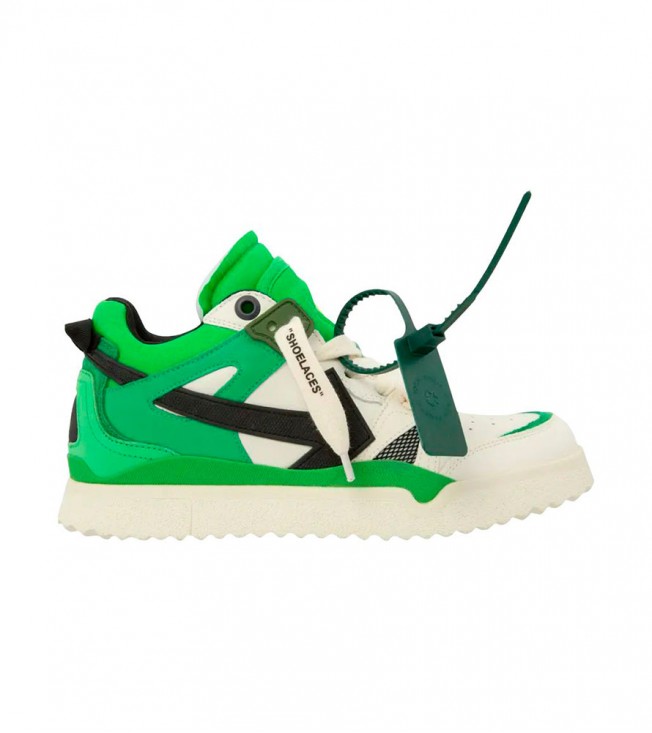 Off-white Sponge Mid Top White Green