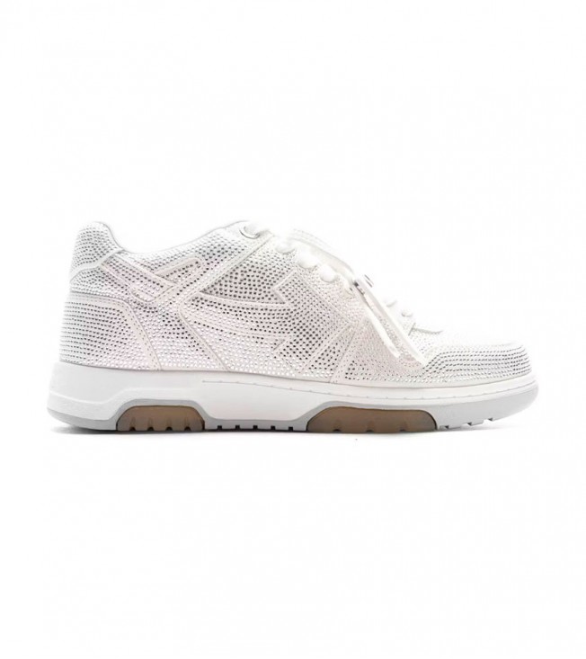 Off-white Out Of Office Ooo Low Tops Silver Strass