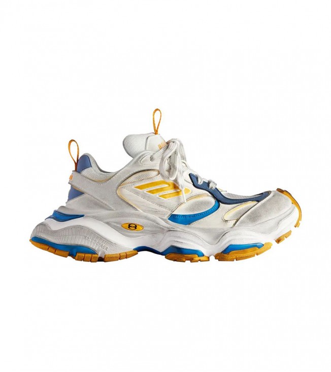 Balenciaga Cargo Sneaker Worn-out White Orange Blue