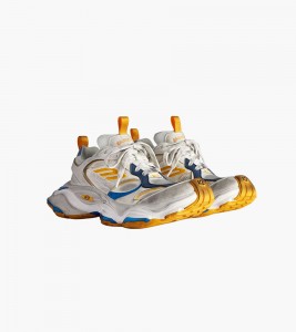 Balenciaga Cargo Sneaker Worn-out White Orange Blue - Фото №2