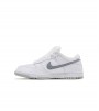 Nike Sb Dunk Low X Supreme White Metallic Silver