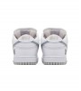 Nike Sb Dunk Low X Supreme White Metallic Silver