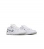 Nike Sb Dunk Low X Supreme White Metallic Silver