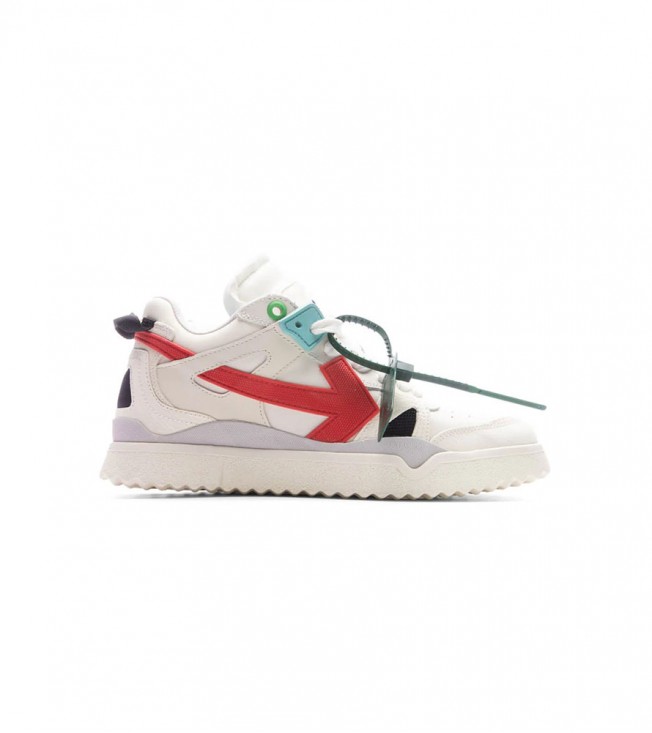 Off-white New Mid Sponge White Red