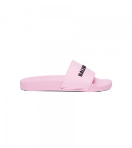Balenciaga Pink Logo Slides