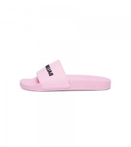 Balenciaga Pink Logo Slides - Фото №2