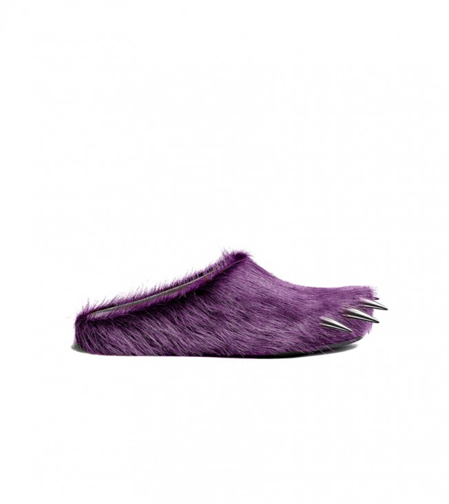 Bravest Studios Purple Bear Claw Mules