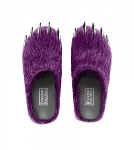 Bravest Studios Purple Bear Claw Mules - Фото №2