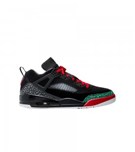 Jordan Spizike Low Black Classic Green White Varsity Red