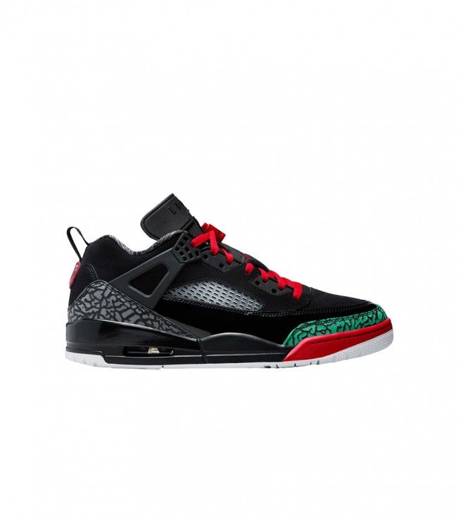 Jordan Spizike Low Black Classic Green White Varsity Red